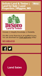 Mobile Screenshot of desotolandandtimber.com